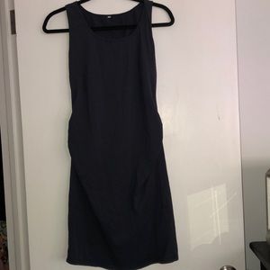 Navy blue maternity dress